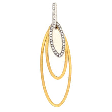 Load image into Gallery viewer, 14K Two-Tone Gold and Diamond Multi-Loop Pendant