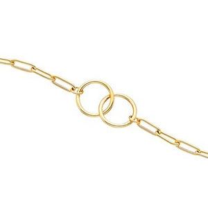 Sterling Silver "Locked in Love" Paper Clip Link Bracelet