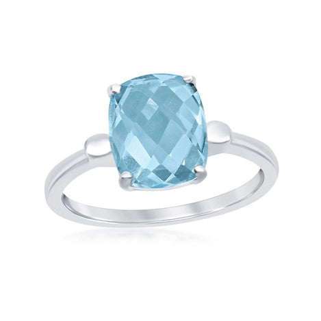 Sterling Silver Blue Topaz Ring